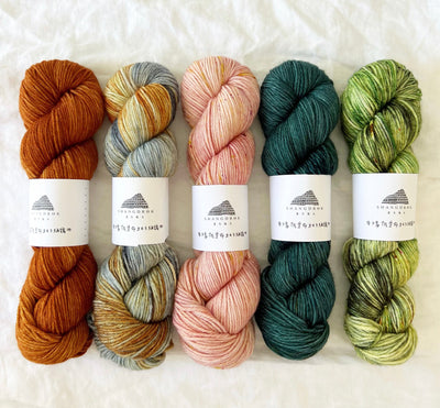 Shangdrok Super Fine Merino DK yarn at Love Fest Fibers, Hand-dyed and perfect for knitting and crochet