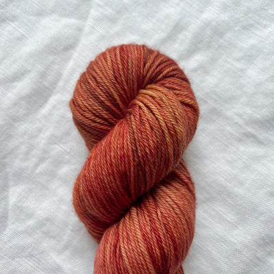 Shangdrok DK Golden Gate and-dyed merino yarn at Love Fest Fibers