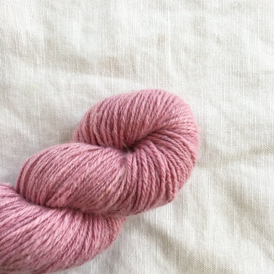 Hand-spun pashmina yarn, hand-dyed with all natural botanical pigments, DK weight for knitting and crochet