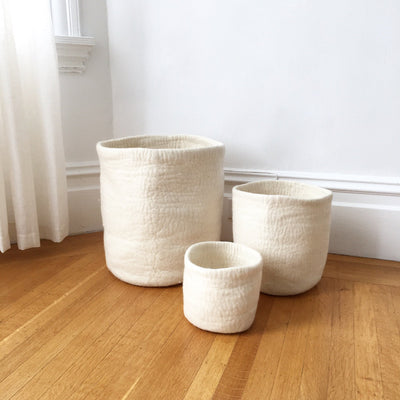 Felt Storage Baskets - Love Fest Fibers - Yuba Nesting Basket Set