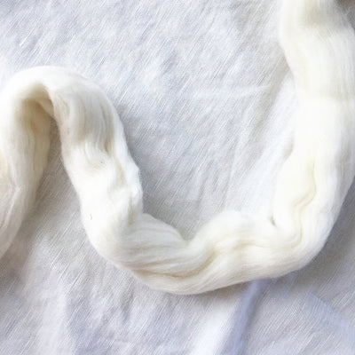 Meghan Shimek & Love Fest Fibers roving for weaving, knitting, crocheting, felting. Sustainable merino & Targhee fiber giant yarn.