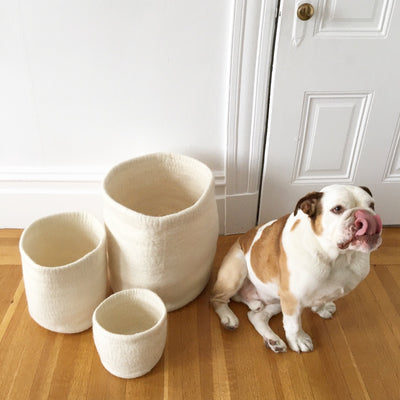 Felt Storage Baskets - Love Fest Fibers - Yuba Nesting Basket Set