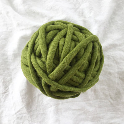 Love Fest Fibers Tough Love super chunky yarn. Pure New Zealand wool hand-felted by women artisans in Nepal. Great for knitting, crochet, weaving and macrame projects.