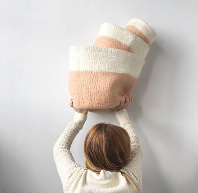 Felt Storage Baskets - Love Fest Fibers - Yuba Nesting Basket Set