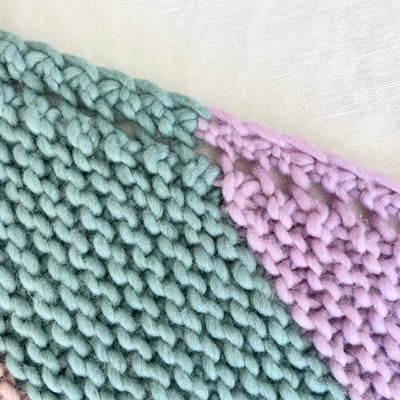 Love Fest Fibers Free Pattern Knit Baby Blanket in Super Soft Chunky Merino Wool