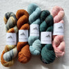 Shangdrok hand-dyed merino fingering weight knitting and crochet yarn