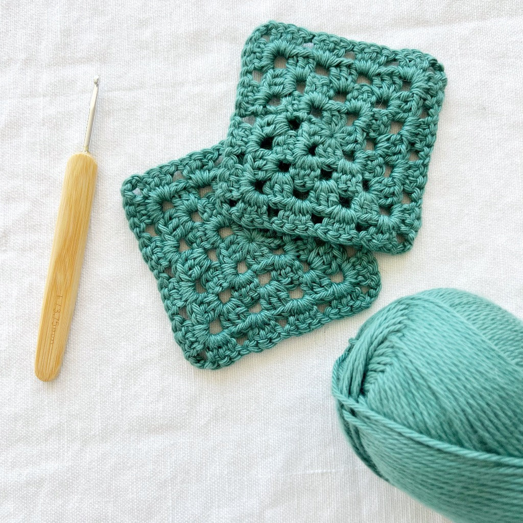 Learn to crochet granny squares with Love Fest Fibers at our San Francisco studio!