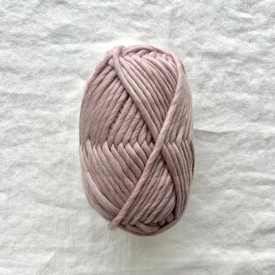 Gray yarn on white background