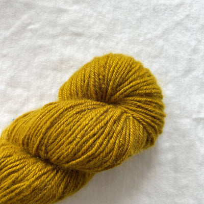 Hand-spun pashmina yarn, hand-dyed with all natural botanical pigments, DK weight for knitting and crochet