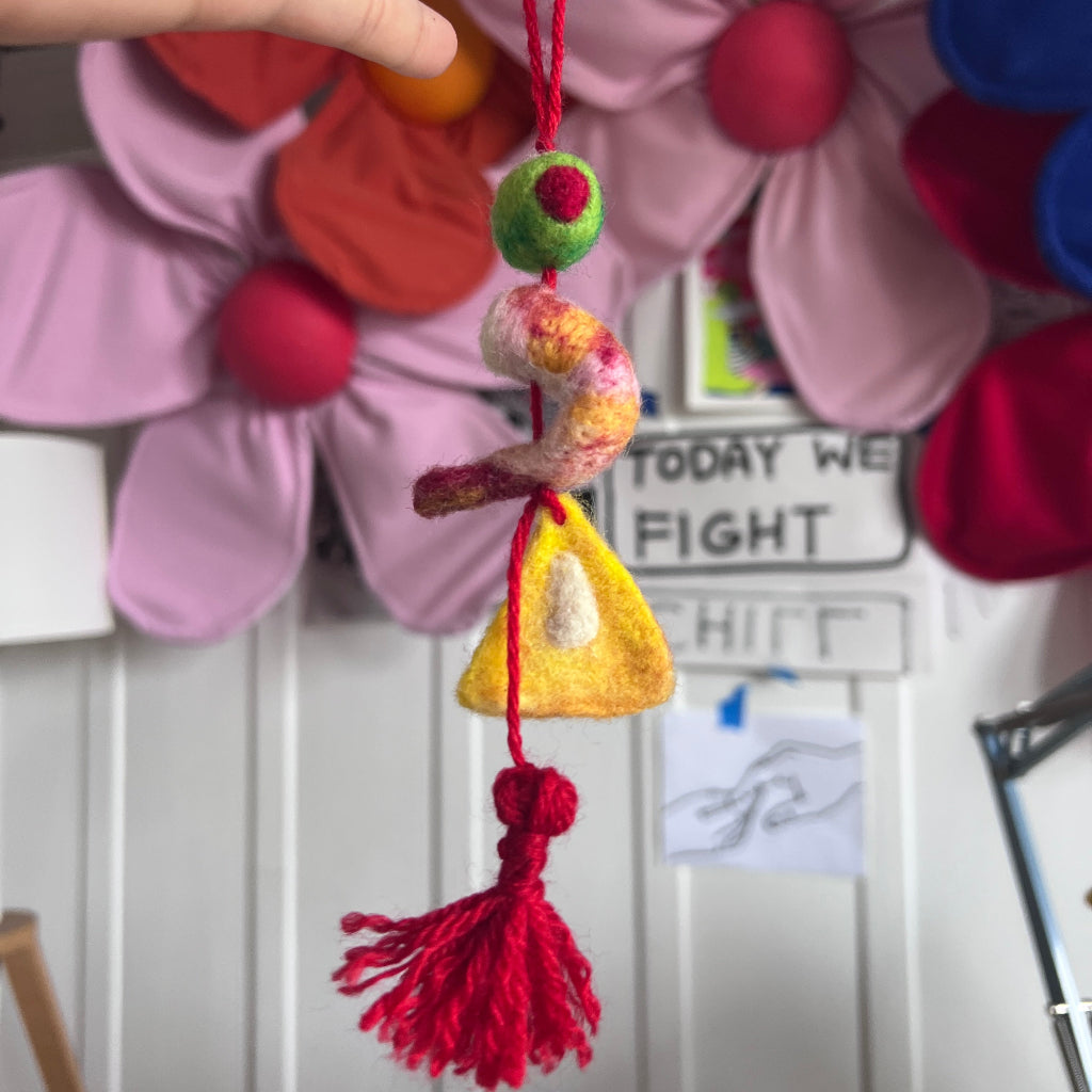 Needle Felting: Shrimp Cocktail Ornamant Workshop | Monday, December 1, 6:30-9pm