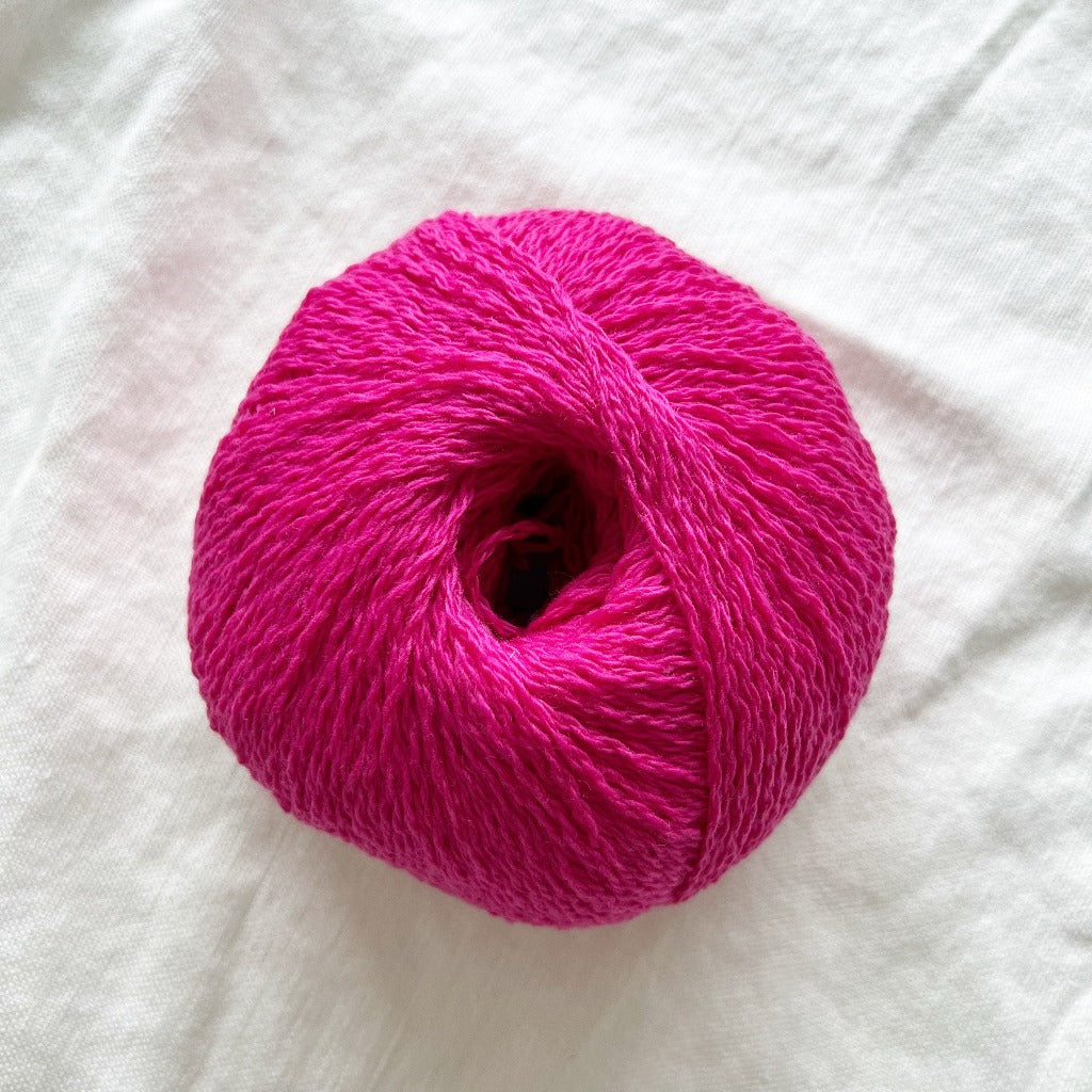 Charming Pink Border Leicester 3-ply DK Yarn — Crown Hill Farm