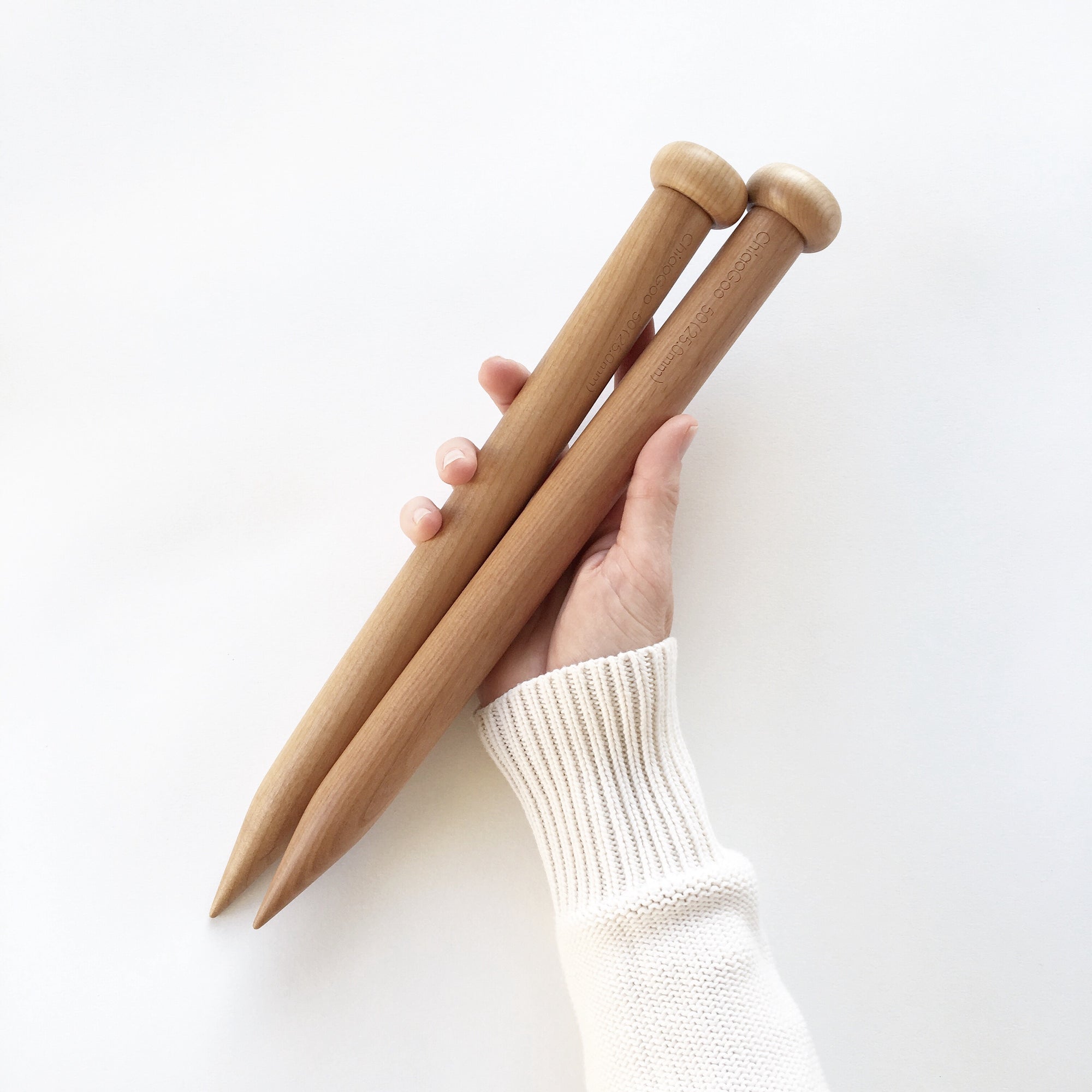 SALE-40% OFF Giant Straight Knitting Needles Size US50 (25 mm) 11 (28 cm)  in length