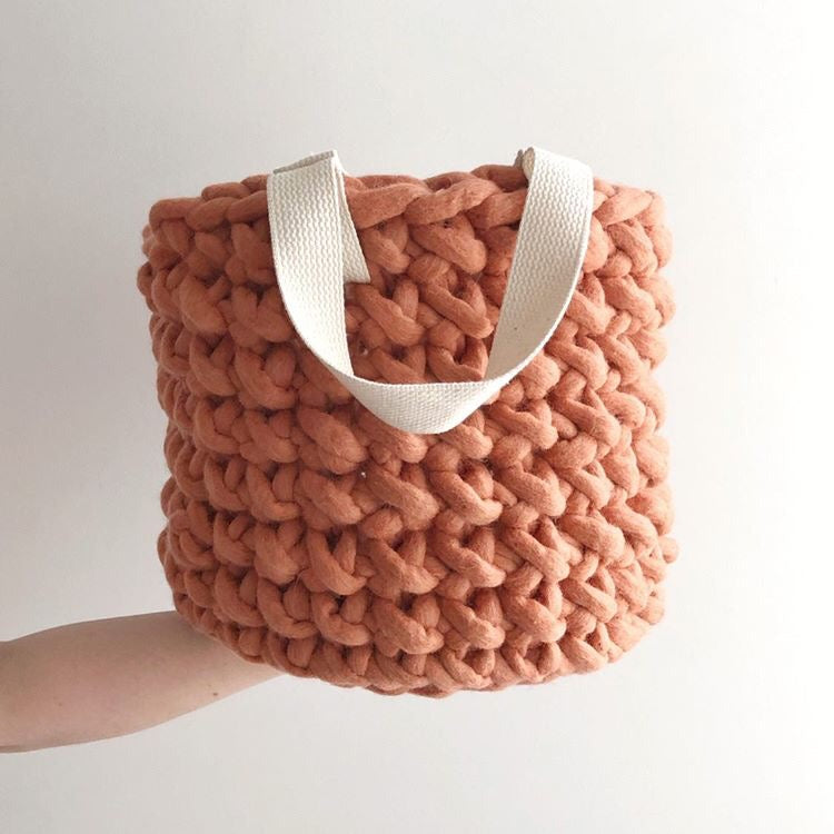 Alder Everything Basket - Free Chunky Crochet Pattern - Love Fest Fibers