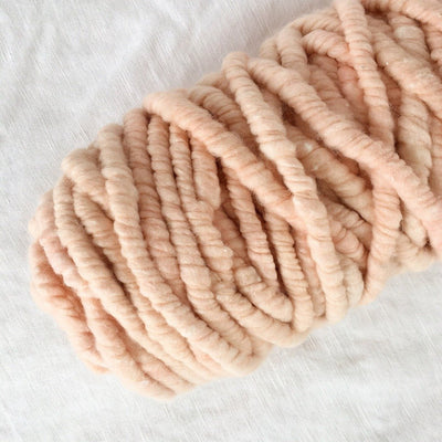 Cloudline super chunky organic cotton and merino wool core-spun yarn in Blush