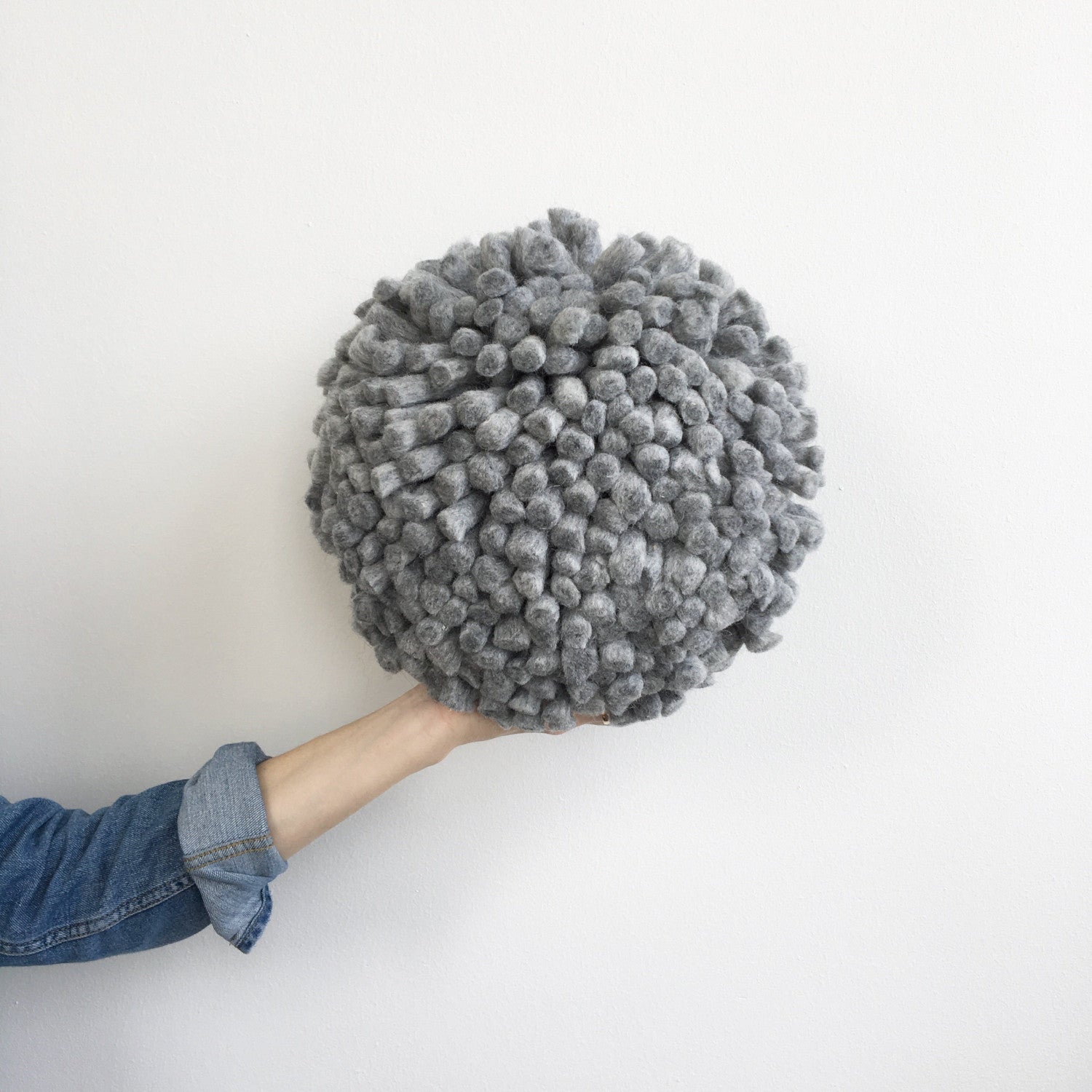 Love Fest Fibers Giant Pom Pom Pillow