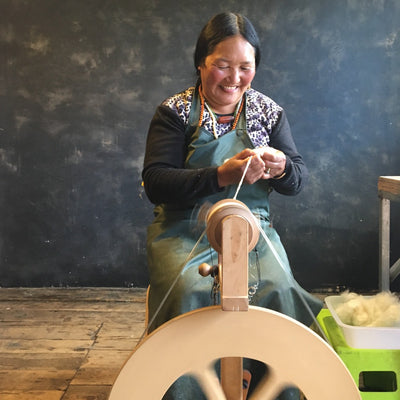 Love Fest Fibers x Shangdrok Kullu hand-spun yak down yarn, 100% pure yak fiber sustainably sourced hand-dyed fiber from Tibet