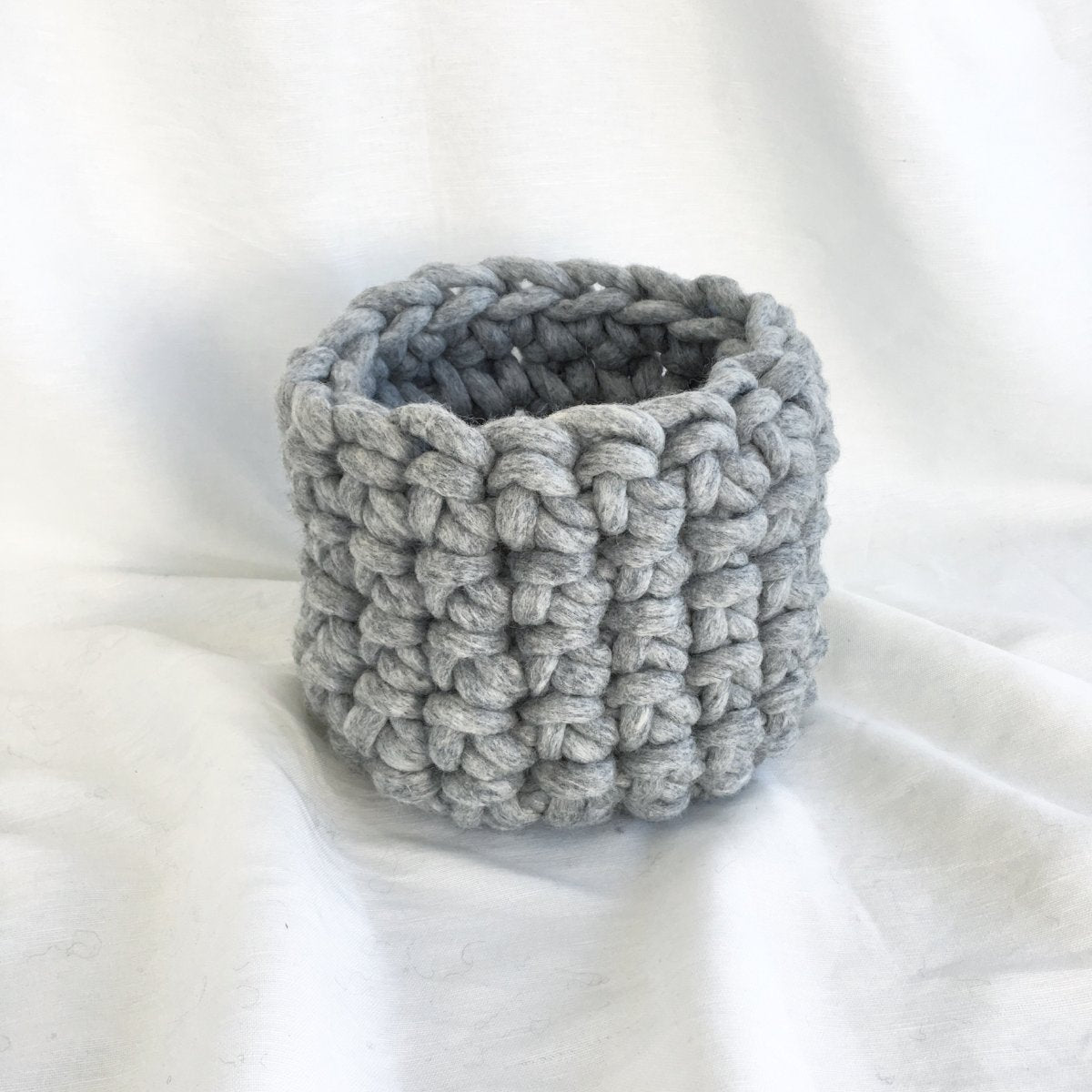 chunky yarn crochet basket free pattern