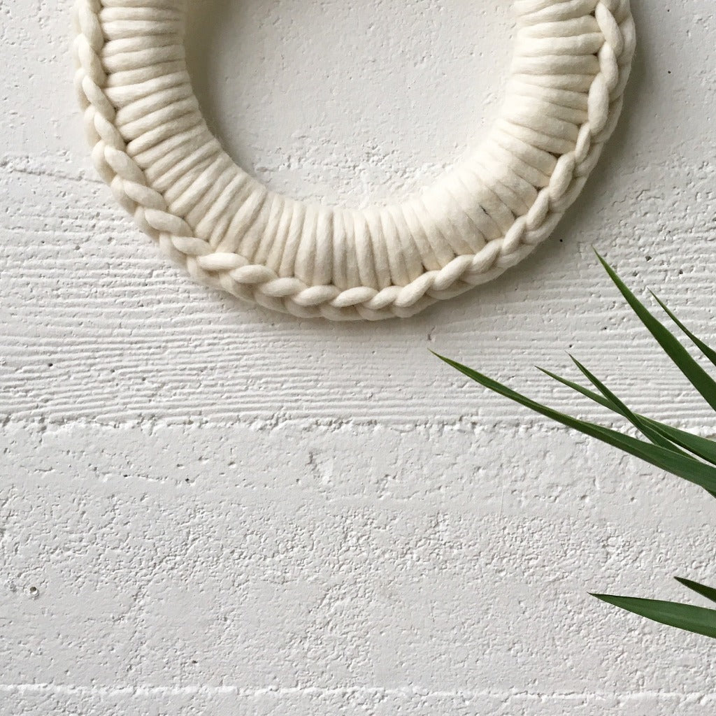 Creative Fiber Art Workshop in San Francisco: Crochet Holiday Wreath with Love Fest Fibers