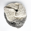 Love Fest Fibers chunky handspun yak yarn cowl - free knit pattern