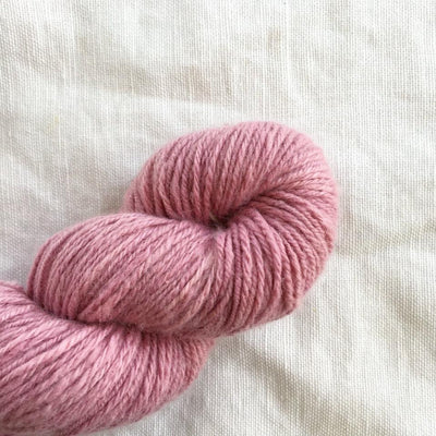 Hand-spun pashmina yarn, hand-dyed with all natural botanical pigments, DK weight for knitting and crochet