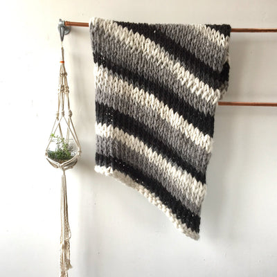 Chunky knit blanket pattern