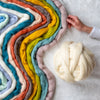 Meghan Shimek x Love Fest Fibers Roving Collection. Pure unspun wool roving!