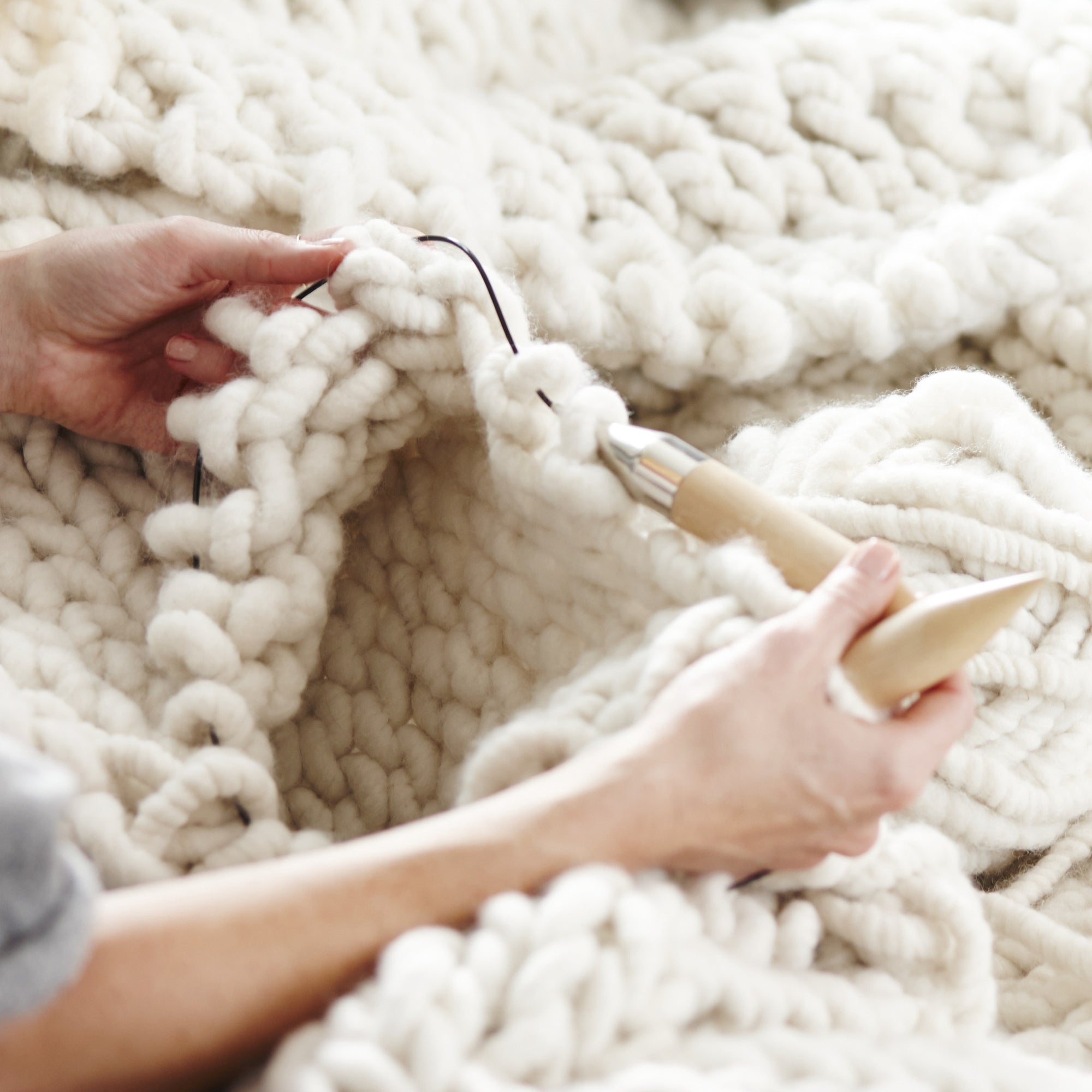 Birch Knitting Needles  Chunky knit blanket pattern, Circular knitting  needles, Circular knitting